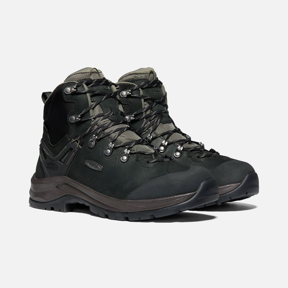 Botas de Seguridad Keen Mexico Negros - Hombre Wild Sky Waterproof - BM3694821